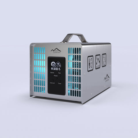 New Comfort Stainless Steel 6,000 to 14,000 mg/hr Commercial Ozone Generator and Air Purifier