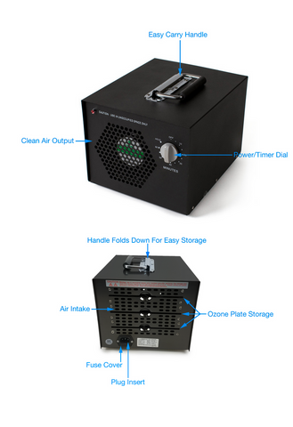 New Comfort Commercial Air Purifier Cleaner Ozone Generator with UV and 3 Year Warranty