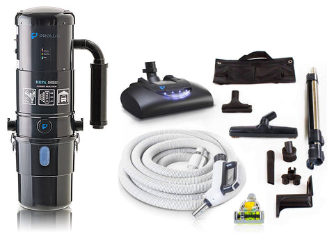 Prolux PLCCV12K Complete Central Vacuum Unit System with Prolux Electric Hose Power Nozzle Kit and 25 Year Warranty