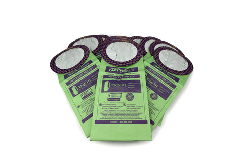 10 Pack of Genuine Proteam Rounded 10qt Bags