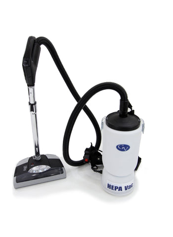 New GV 6 quart HEPA backpack back pack vacuum with power nozzle head professional tool kit Commercial Restaurant Industrial