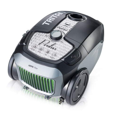 Powerful Black Prolux Tritan Canister Vacuum w/ Sealed HEPA Filtration & 1 Year Warranty