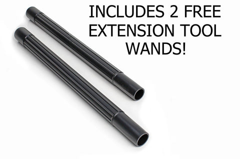 Universal Fit Electric Whole-Home Central Vacuum Hose system with Power Head
