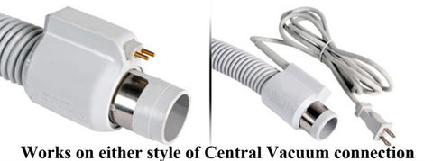Powerful Universal 30 ft Central Vacuum Hose Kit With Wessel Werk Power Nozzle