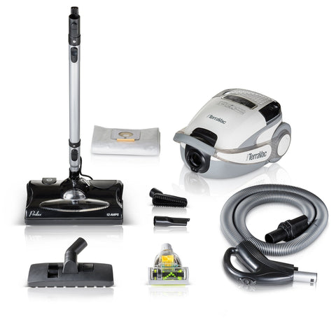 5 Speed Quiet Prolux TerraVac Canister Vacuum Cleaner w/ Sealed HEPA Filter