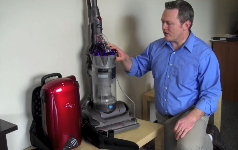 Fastest Easiest Vacuum on Carpet Tile Or Hardwood? Backpack VS Upright Test