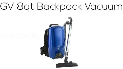 Powerful Lightweight GV 8 Quart Backpack Vacuum