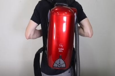 Powerful Lightweight Red GV 8 Quart Backpack Vacuum