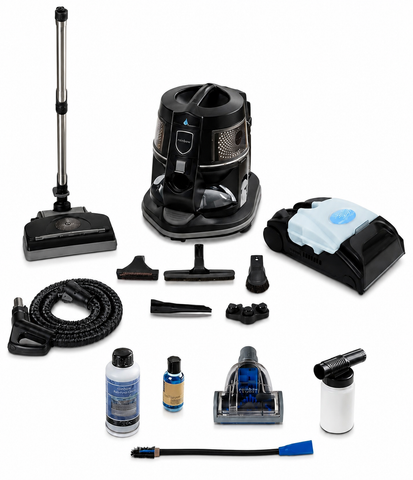 Rainbow E2 Black Type 12  Refurbished  2-Speed Canister Vacuum 5-Year Warranty  Water Filtration |Carpet Shampooer system | Tools Included