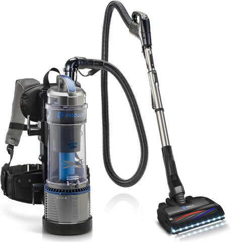 Lightweight Prolux 2.0 Bagless Upright Backpack Vacuum w/ Electric Powerhead Kit and 5 YR Warranty