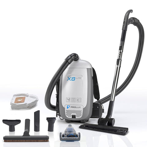 Prolux X8 Lite Backpack Vacuum w/ Premium Tool Kit for Light Commercial Use