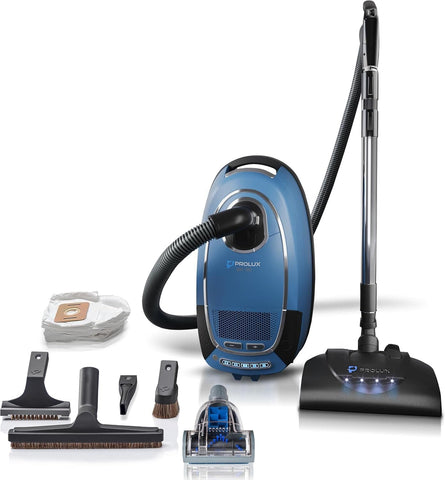 Prolux QX90 Bagged Canister Best Rated HEPA Vacuum with Powerhead for Home