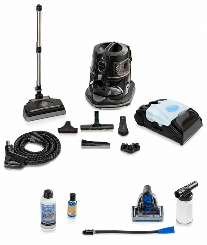 Rainbow E2 Black Type 12  Refurbished  2-Speed Canister Vacuum 5-Year Warranty  Water Filtration |Carpet Shampooer system | Tools Included