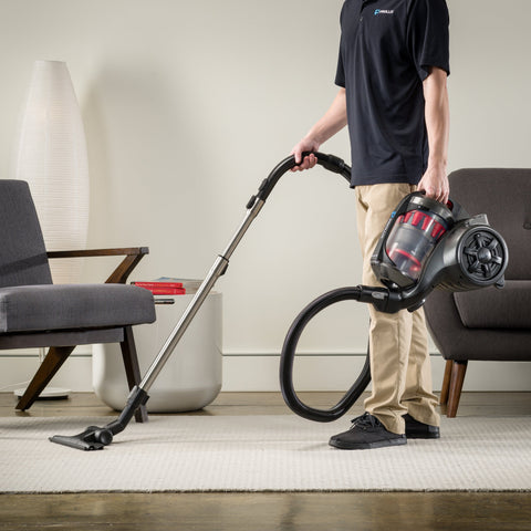 Prolux RS4 Lightweight Bagless Canister Vacuum with HEPA Filtration Premium Button Lock Tools and Automatic Cord Rewind