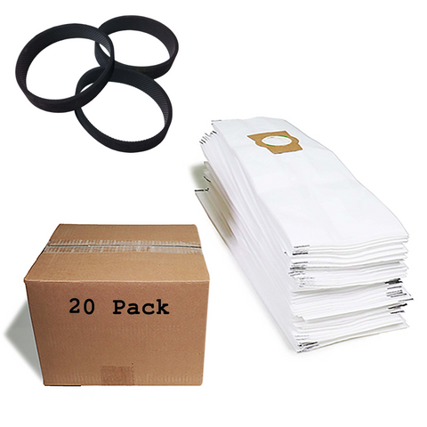 20 pack of Fitall Kirby bags + 3 Kirby belts - Fits all Kirby Models by GV
