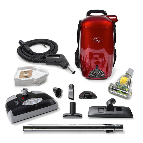 Lightweight GV 8 Quart Backpack Vacuum w/ Powernozzle & 2 YR Warranty