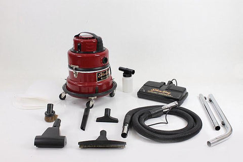 Awesome Silver King Canister Vacuum Cleaner w Tools Warranty