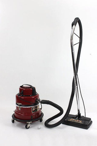 Awesome Silver King Canister Vacuum Cleaner w Tools Warranty