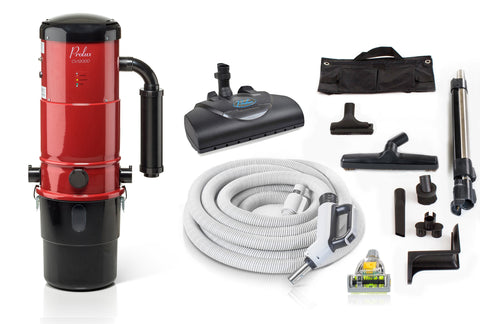 Central Vacuum Unit w/ Powerful 2 Speed Motor, Prolux Hose Kit, and 25 Year Warranty by Prolux