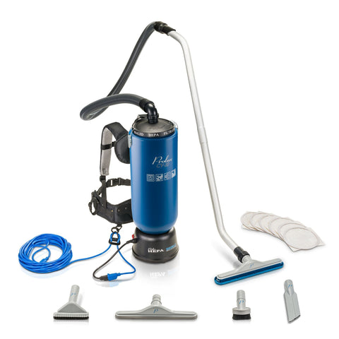 Black & Blue Prolux 10 Quart Commercial Backpack Vacuum with 5 year warranty