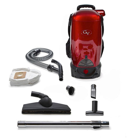 Cordless Commercial 8 Quart Battery Backpack Vacuum w/ 2 YR Warranty by GV