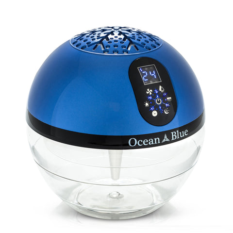 Touch Screen Ocean Blue Water Based Air Purifying Humidifier and Aromatherapy Diffuser