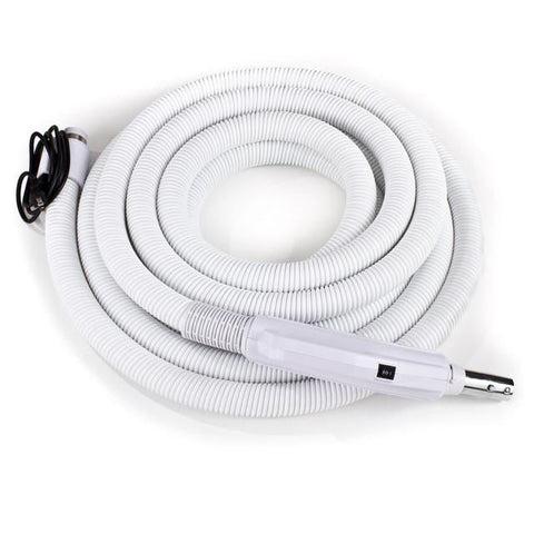Universal 30 ft Central Vacuum Hose Kit With Wessel Werk Power Nozzle