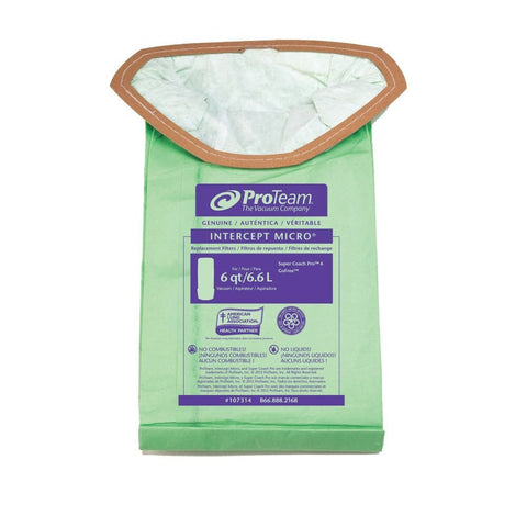 10 Pack of Genuine Proteam Provac FS6 Bags