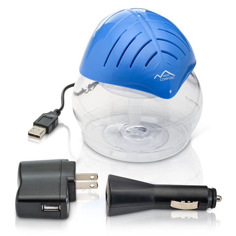 Blue Mini Oil Diffusing Desktop Water Based Air Purifier/Humidifier