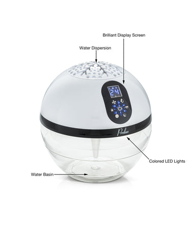 Touch Screen Prolux Water Based Air Purifying Humidifier & Aromatherapy Diffuser